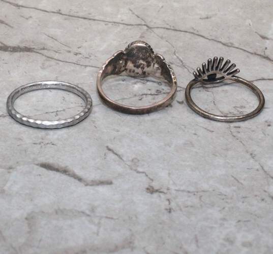 Assortment of 3 Sterling Silver Rings 7.8g image number 4
