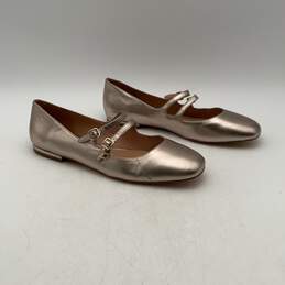 Coach Womens Silver Whitley Adjustable Strap Slip-On Mary Jane Flats Size 10 alternative image