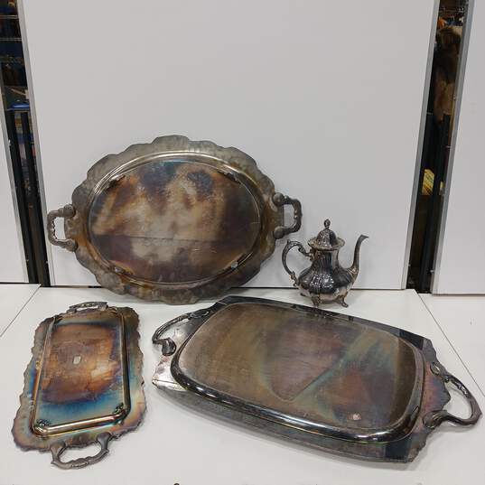 4 Pc. Assorted Bundle of Silver-plate Items image number 4