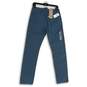 NWT Levi's Womens Blue Flat Front Mid Rise Slash Pocket Chino Pants Size 29 image number 2