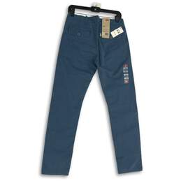NWT Levi's Womens Blue Flat Front Mid Rise Slash Pocket Chino Pants Size 29 alternative image
