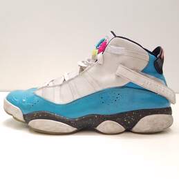 Air Jordan 6 Rings Blue Fury Cyber Pink Athletic Shoes Men's Size 10.5 alternative image