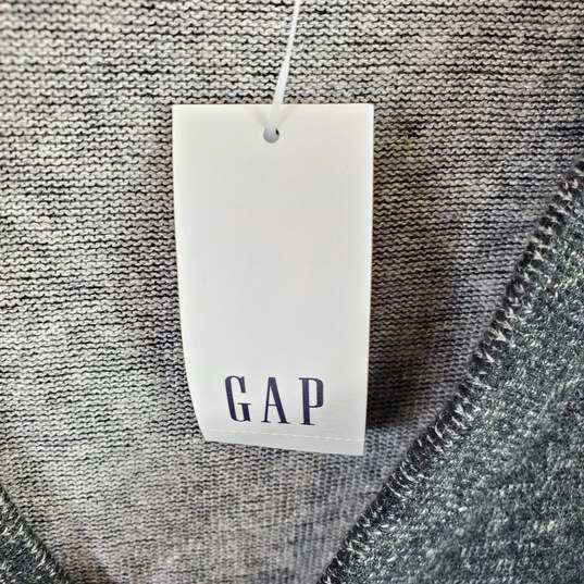 GAP Men Charcoal Button Front Cardigan M NWT image number 5