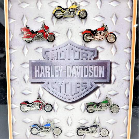 Harley Davidson Motorcycle Pin Set Framed Limited Edition 43/1000 16inx14in image number 2