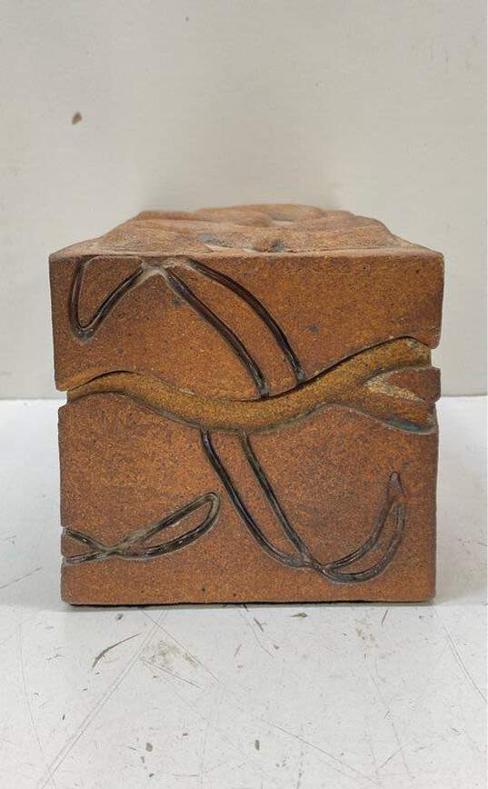 Hand Crafted Ceramic Keepsake Box OOAK Vintage Pottery Stoneware image number 4