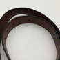 Mens Black Brown Pebble Leather Reversible Adjustable Dress Belt Size 42 image number 4