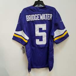 NWT Mens Purple Minnesota Vikings Teddy Bridgewater #5 NFL Jersey Size 52 alternative image