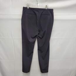 Ellen Tracy WM's Charcoal Gray Side Zip Stretch Cotton Slacks Size 10 alternative image