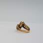 14k Gold Vintage Marque Yellow Gemstone Size 6.25 Ring 3.8g image number 6