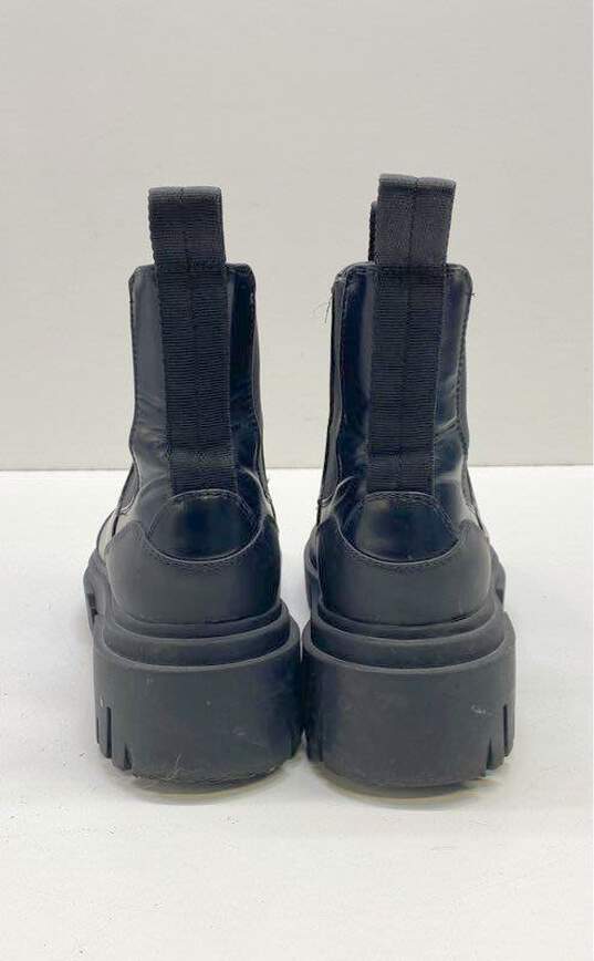 Zara Chunky Lug Platform Chelsea Boots Black 9 image number 4