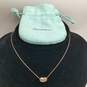 Tiffany & Co. Elsa Peretti 925 Silver Bean Pendant Necklace W/Bag/COA 3.9g image number 1