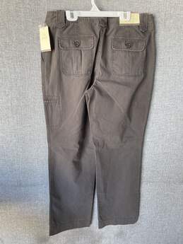 Womens Gray Contour Fit Pockets Cropped Cargo Pants Size 10 T-0488820-M alternative image