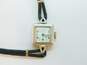 Ladies VTG Bulova 18K White Gold Case 23 Jewels Black Corded Wrist Watch 9.6g image number 2