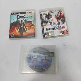 PlayStation 3 Video Games Assorted 3pc Lot