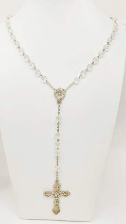 925 Vintage Lead Crystal Rosary
