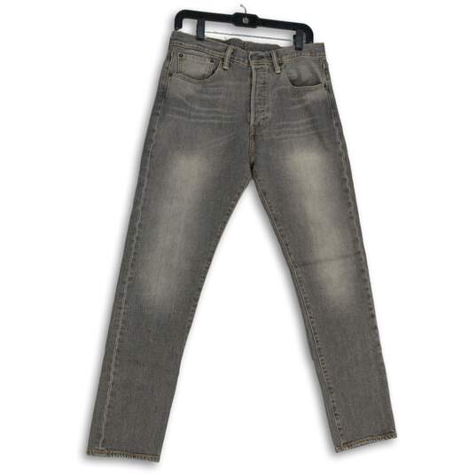 Levi Strauss & Co. Womens 501 Gray Denim Medium Wash Skinny Leg Jeans Size 31X32 image number 1
