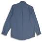 NWT J. Ferrar Mens Blue Geometric Spread Collar Long Sleeve Button-Up Shirt Sz M image number 2
