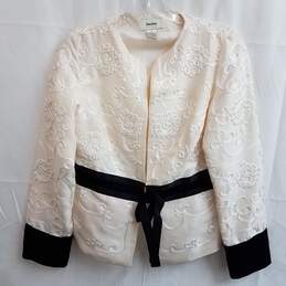 Neiman Marcus Exclusive Silk Floral Print Evening Jacket Size S