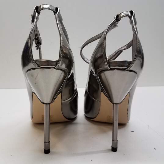 Top Shop Giddy Silver Heels Women's Size 11.5 image number 4