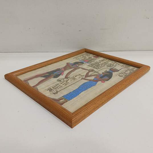 Papyrus Painting In Wooden Frame image number 3