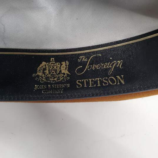Stetson Heritage Brown Fedora Sz-7 5/8 image number 7