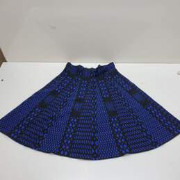 Milano Black/Blue Midi Skirt Women's M alternative image