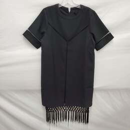 NWT Endless Rose WM's Fringe Trimmed Black Dress Size SM