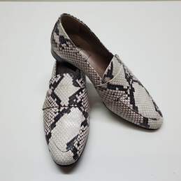 AGL Snake Print Black White Women's Loafer Sz 5