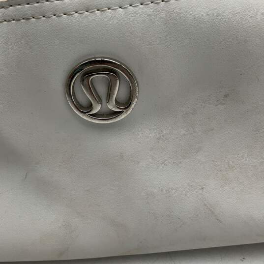 Lululemon Womens White Mesh Double Handle Detachable Strap Duffle Bag image number 5
