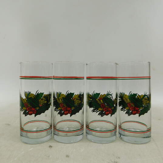Vintage Kopin Christmas Heritage Glasses Set of 4 image number 1