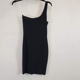 Meshki Women Black Glitter 1 Shoulder Dress XS NWT