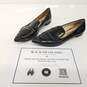Prada Milano Black Leather Pointed Toe Loafers Women's Size 6 image number 1