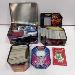 Pokemon Cards in 3  Metal Boxes