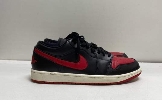 Nike Air Jordan 1 low Bred Sail Black, Red Sneakers DC0774-061 Size 12 image number 3
