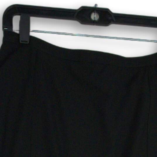 The Limited Womens Black Flat Front Back Slit Side-Zip Mini Skirt 6 image number 3
