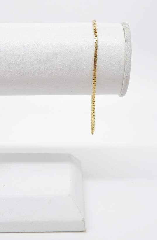 14K Yellow Gold C-Link Chain Bracelet 2.5g image number 2