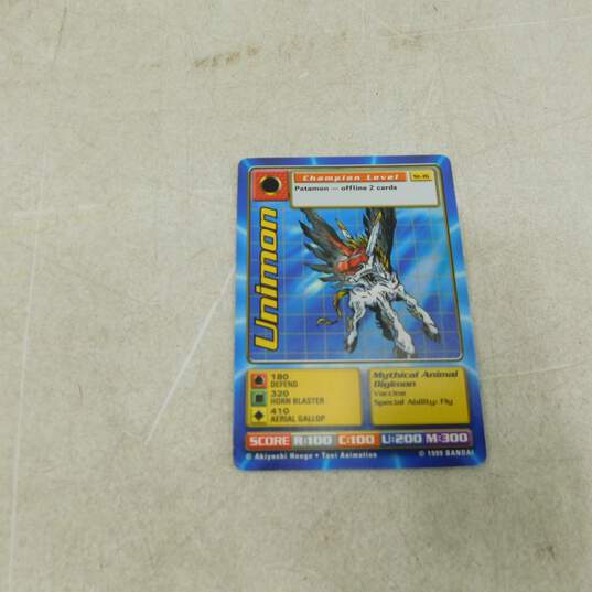 1 of 1 Miscut Digimon Garurumon 1st Edition 1999 Bandai Error Card St-06 image number 2