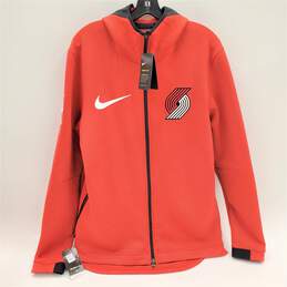 Nike NWT NBA Portland Trail Blazers Zip-Up Hooded Jacket Red Men's Medium