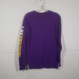 Mens Los Angeles Lakers Crew Neck Long Sleeve NBA Pullover T-Shirt Size Small alternative image