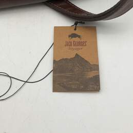 NWT Jack Georges Womens Brown Leather Adjustable Strap Crossbody Bag Purse alternative image