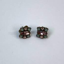 Designer Sorrelli Multicolor Stone Cluster Rhinestone Stud Earrings alternative image
