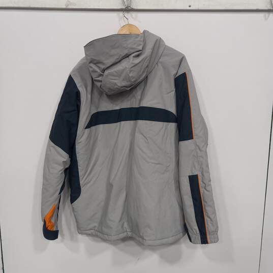 Columbia Men's Core Interchange Gray Full Zip Hooded  Winter Jacket Size XL image number 2