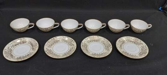 Bundle of Noritake Bliss China Teacups and Saucers image number 1