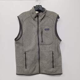 Patagonia Men's Gray Full Zip Three Pocket Vest Size M