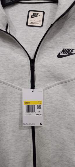 Nike Women's Light Gray Heather Full Zip Hooded Jacket Size S NWT alternative image