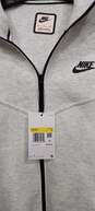 Nike Women's Light Gray Heather Full Zip Hooded Jacket Size S NWT image number 2