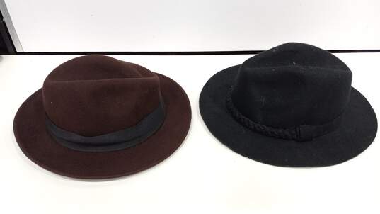 Bundle of 2 Assorted Women's Wool Felt Hats image number 4