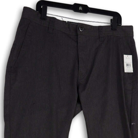 NWT Mens Gray Frickin Modern Pockets Straight Leg Chino Pants Size 36 image number 3