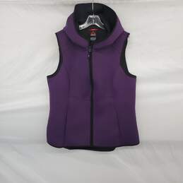 Gerry Purple Hooded Full Zip Vest WM Size XL