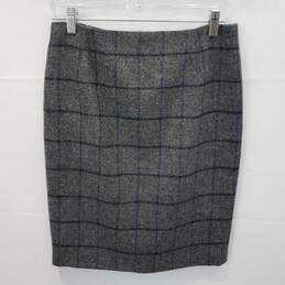 Boden British Tweed by Moon Gray Skirt Women's Size 6R